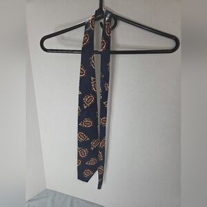 Elegant Fabriano Navy Blue Patterned Men's Tie